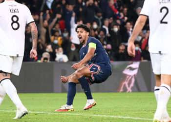 05 MARQUINHOS (psg) during the Ligue 1 Uber Eats match during Paris and Lille at Parc des Princes on October 29, 2021 in Paris, France. (Photo by Philippe Lecoeur/FEP/Icon Sport)