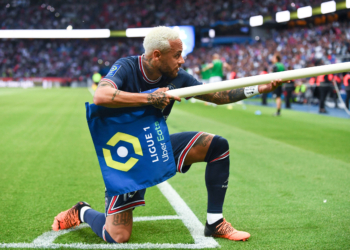 10 NEYMAR JR (psg) during the Ligue 1 match between Paris Saint Germain and Metz on May 21, 2022 in Paris, France. (Photo by Philippe Lecoeur/FEP/Icon Sport)