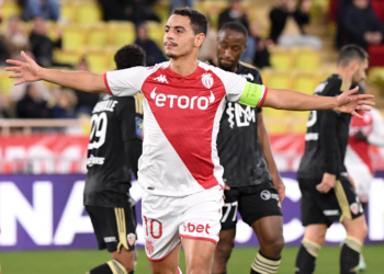 10 Wissam BEN YEDDER (asm) during the Ligue 1 Uber Eats match between Monaco and Ajaccio at Stade Louis II on January 15, 2023 in Monaco, Monaco. (Photo by Anthony Bibard/FEP/Icon Sport)