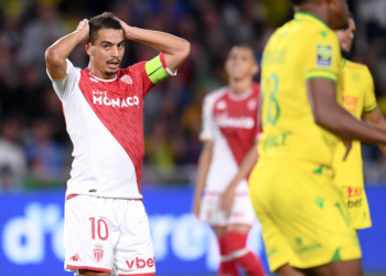 10 Wissam BEN YEDDER (asm) during the Ligue 1 Uber Eats match between Football Club de Nantes and Association Sportive de Monaco Football Club at Stade de la Beaujoire on August 25, 2023 in Nantes, France. (Photo by Philippe Lecoeur/FEP/Icon Sport)