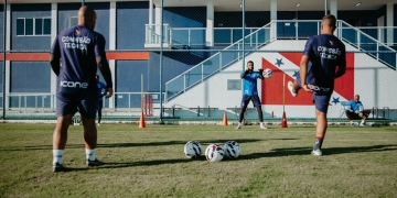 Zagueiro Sandro Silva e volante Marcelo no último treino antes do confronto contra o Boavista 📸 Paulinne Carvalho-Maricá F.C