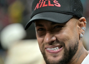 Neymar em jogo da NFL no Brasil - Foto de Nelson Almeida