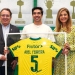 Homenagem a Abel Ferreira pelos 5 anos como técnico da SE Palmeiras, com a presença da presidente Leila Pereira e do vice Paulo Buosi, na Academia de Futebol, em São Paulo-SP(Foto: Fabio Menotti/Palmeiras/by Canon).