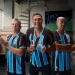 Carlos Miguel, Zé Afonso e Aílton apresentam a nova camisa do Grêmio com a New Balance para 2026 / Crédito: Divulgação