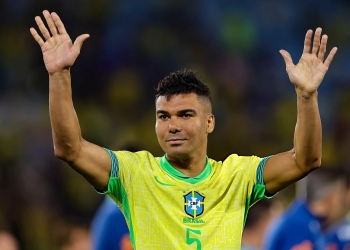 Casemiro é um dos pilares da Seleção Brasileira. Foto; Heuler Andrey (Getty Images)