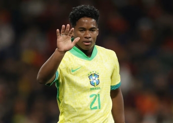 Endrick na Seleção Brasileira; Foto Rafael Ribeiro / CBF