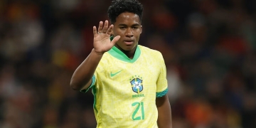 Endrick na Seleção Brasileira; Foto Rafael Ribeiro / CBF