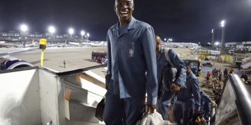 Luiz Henrique embarcando para a Copa do Mundo 2026. Foto: Rafael Ribeiro / CBF