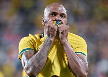 Igor Thiago comemorando gol contra a Croácia. Foto: Andre Ricardo