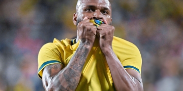Igor Thiago comemorando gol contra a Croácia. Foto: Andre Ricardo
