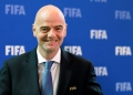 (FILES) In this file photo taken on October 14, 2016 FIFA president Gianni Infantino smiles after a meeting of the FIFA Council at the world football's governing body headquarters in Zurich. - FIFA President Gianni Infantino is set to serve a second term after world football's governing body said on February 6, 2019 he would be the only candidate for June's vote. (Photo by FABRICE COFFRINI / AFP)